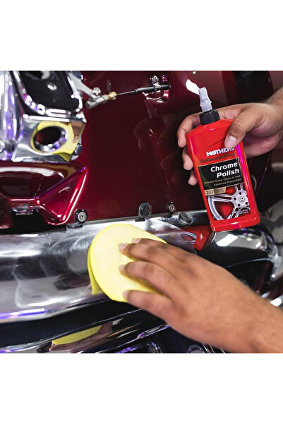 Mothers California Gold – Soluție de curățare și protecție pentru crom, 355 ml