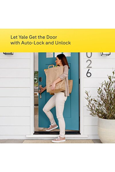 Yale Security Assure Lock 2 Deadbolt, Black Suede Keyed Smart Entry Door Lock with Wi-Fi Connected K