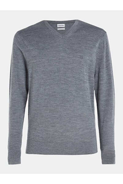 Calvin Klein Ανδρικό Πουλόβερ K10K110423 Γκρι