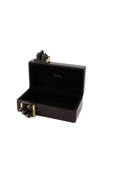 Mikasa Moor Polky Burgundy Glass Coated Box 21X15X12 cm