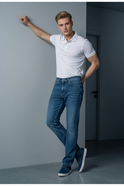 ENZİM JEANS Erkek Likralı Regular Fit Jeans