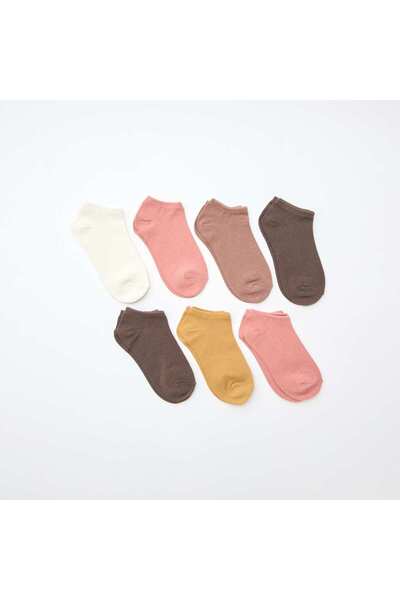 KIABI Pack of 7 pairs of trainer socks BEIGE