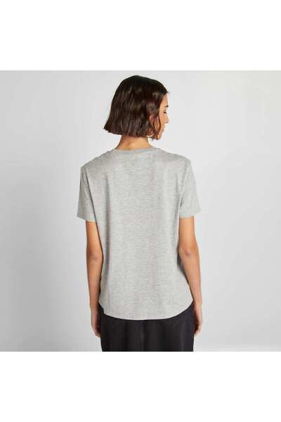 KIABI Short-sleeved jersey T-shirt GREY