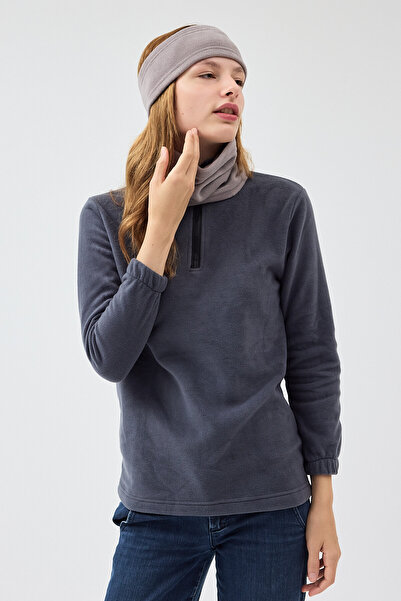 Butikgiz 100% Micro Polar Flexible Multifunctional Neck Collar + Headband Women's Winter Set