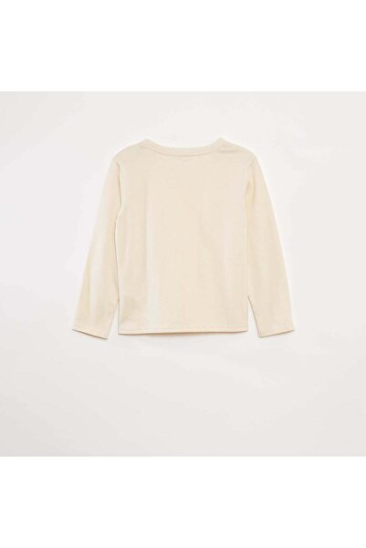 KIABI Plain long-sleeved T-shirt WHITE