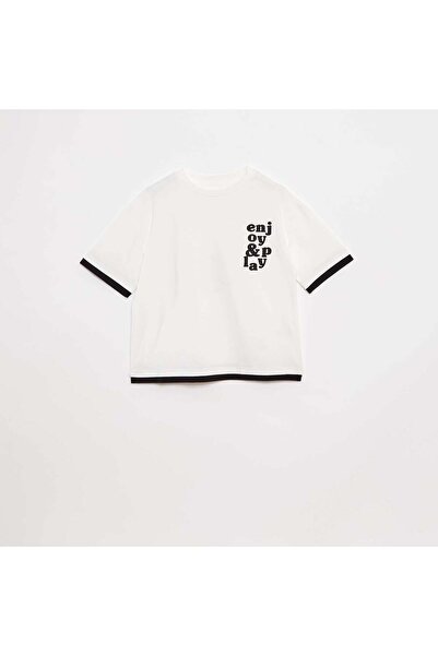 KIABI 2-in-1 effect T-shirt WHITE