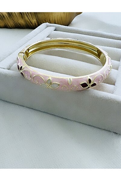 VNS Accessories سوار بتصميم زهور مينا عتيق