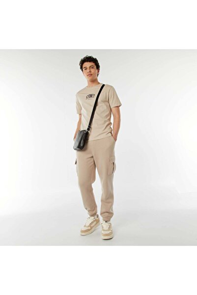 KIABI Printed slogan T-shirt BEIGE