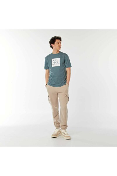 KIABI Printed slogan T-shirt BLUE