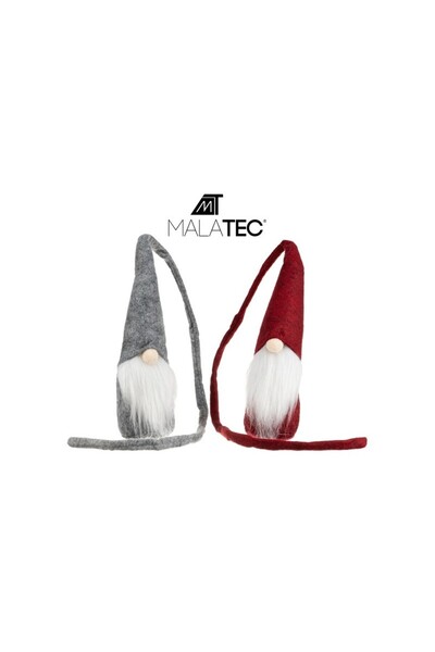 MT MALATEC Figurine elfi de jucărie, set de 2 gnomi cu barbă, înălțime 29 cm,...