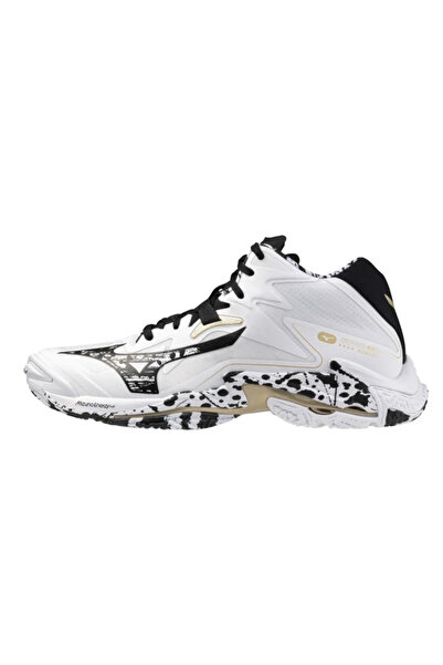 MIZUNO Wave Lightning Z8 MID Unisex Voleybol Ayakkabısı Beyaz / Desenli