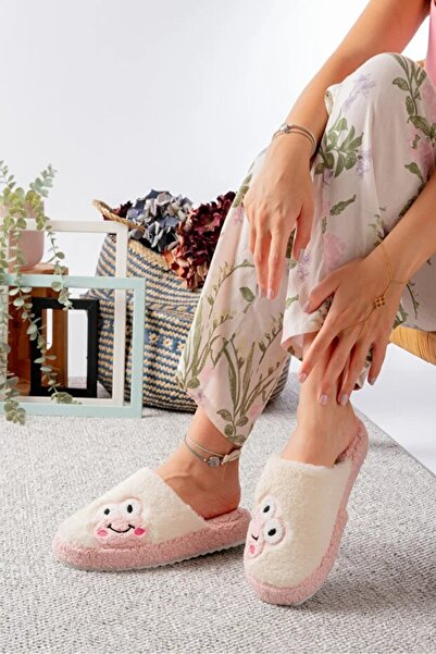 BURAK ALDAY SHOES Women's Frog Figured Silent Sole Plush House Slippers