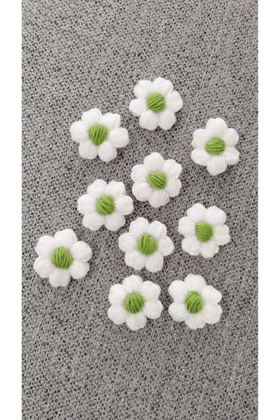 ruhefza Daisy Motif 10 Pieces (Green)