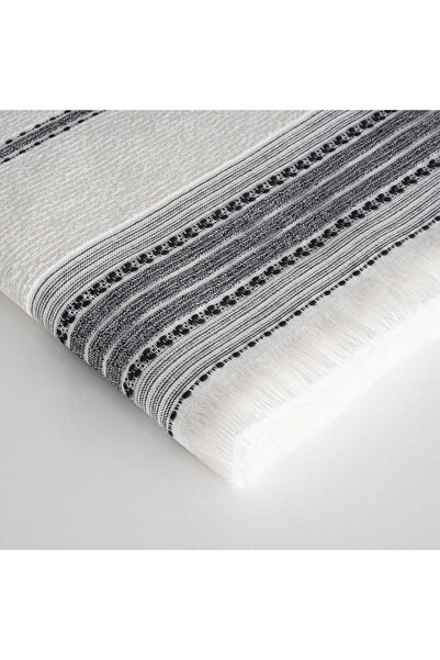 Ecocotton İzgi Bath Towel 100% Organic Cotton Woven Black 80X150 cm