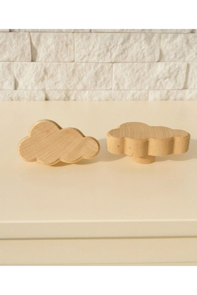 KOÇSAN Mâner din lemn Bulut, mobilier de bucătărie de lux, mâner pentru sertar dulap (1 buc)