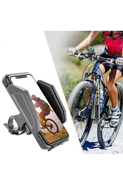 PROCART Bicycle phone holder, adjustable width 59-98 mm, handlebar mount, black