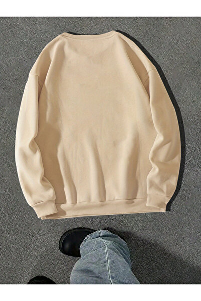 uyguntarz Unisex Love Me More Printed Oversize Sweatshirt