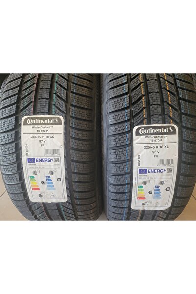 Continental 245/40R18 - 225/45R18 WinterContact TS870P XL Set Olarak (Mercedes) 2025 Üretim (Run Flat Değildir)