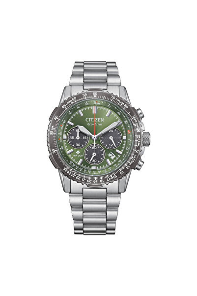 Citizen ساعة رجالية تناظرية بمينا أخضر - CA4664-60W