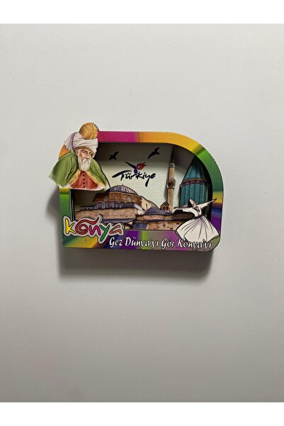 hatyazan Orijinal Konya Buzdolabı Magneti Serisi | Mevlana Temalı, Otantik ve...
