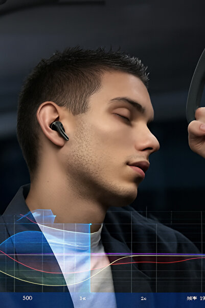 TECHNOMEN Dokunmatik Ekranlı Bluetooth Kablosuz Kulaklık ANC Gürültü Engelleme Modlu Şarj Kutulu HD Mikrofon