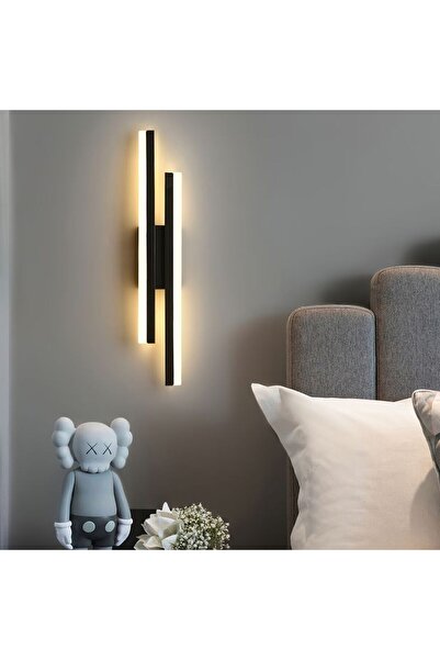 fullreyon Elektrikle Çalışır, 12 Watt , 3000 Kelvin Gün Işığı Led Aplik, İç Merkan Led Duvar Armatürü -220V