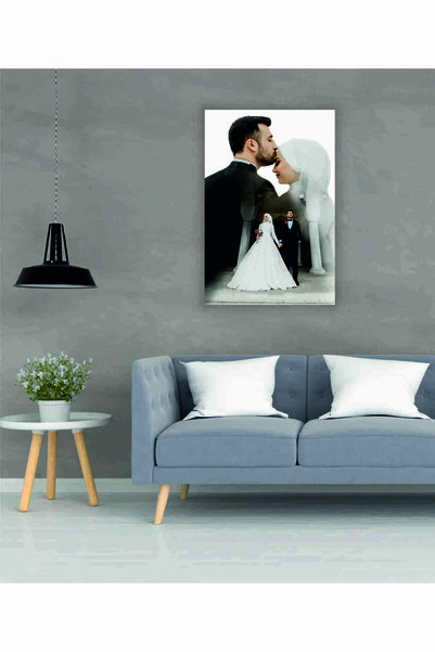 bds art sanatı evinize taşır Düğün Fotoğrafı Kişiye Özel Cam Tablo