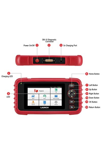 Launch Professional Auto Tester CRP129X V2.0 12 Reset Functions and 4 Diagnostic Systems