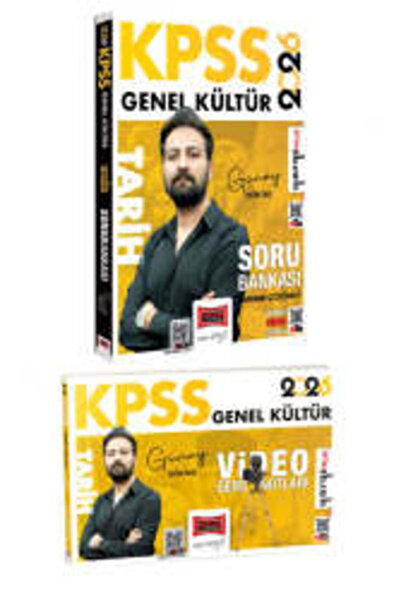 Yargı Yayınları 2026 KPSS Genel Kültür Tarih Soru Bankası ve Video Ders Notla...