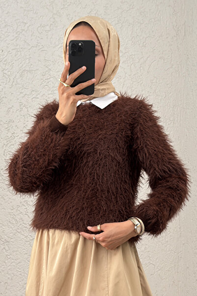 Salih Çelebi Кофта з капюшоном і бородою 07359 - КОФЕ