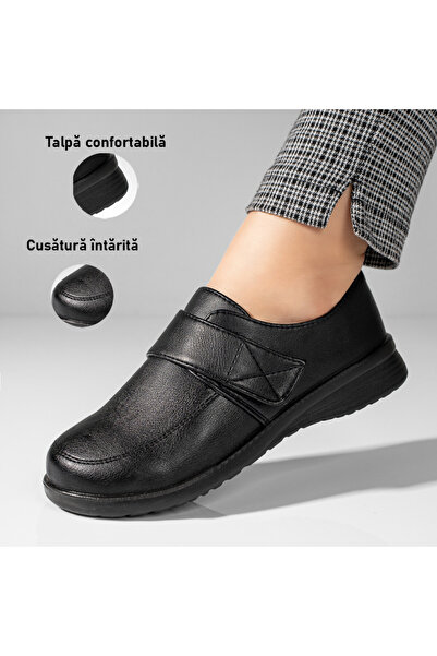 Modlet.ro Pantofi sport negri pentru femei cu închizătoare cu velcro MOD10943