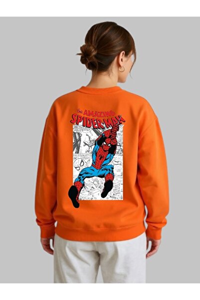 ArtYus Tricou unisex cu mânecă lungă Spider Spider Back Transfer cu imprimeu ...
