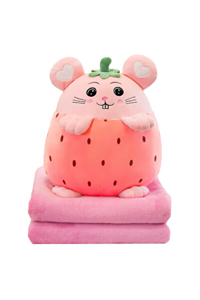 RCO Jucarie Plus Multifunctionala 3 in 1 - Jucarie, perna si paturica pufoasa, 35 cm, WJ6209C