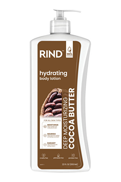 RIND عبوة من 6 لوشن للجسم بزبدة الكاكاو (650 مل)