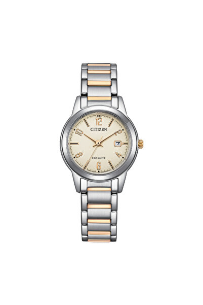Citizen Women's Analog Cream Dial Watch - FE1244-72A