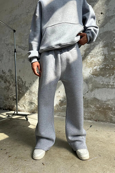 YAKAMEL Erkek Bol Kalıp Kapşonlu Eşofman Takımı