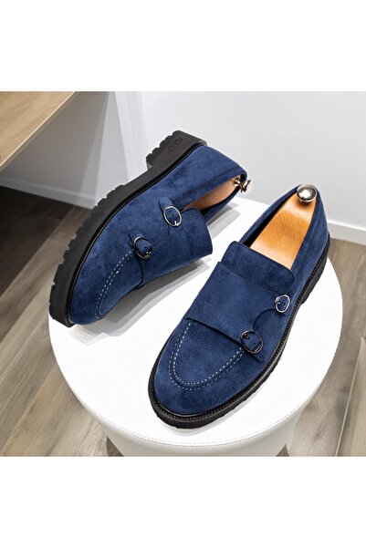 BMoD Blue men's casual shoes with a thick sole MOD13720