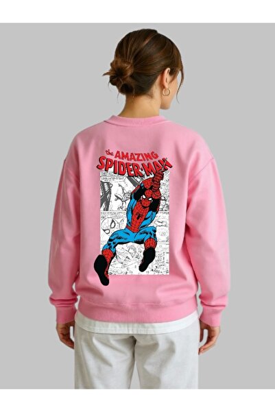 ArtYus Tricou unisex cu mânecă lungă Spider Spider Back Transfer cu imprimeu ...