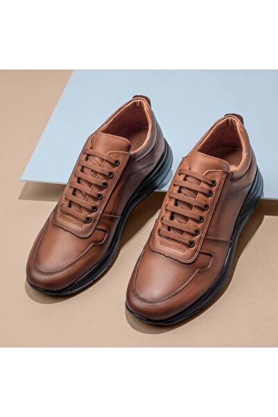 Modlet.ro Men's brown leather lace-up casual shoes MOD13251