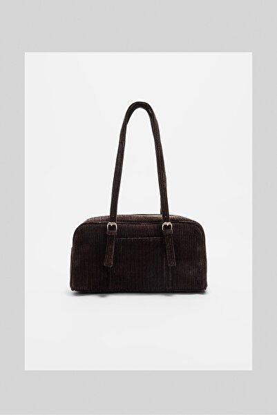 Stradivarius Textured bowling bag