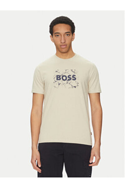 BOSS Men's T-Shirt 50539186 Beige