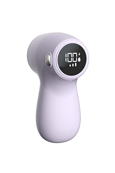 Flippy 2-in-1 Electric Lint Remover, 15x8.5 cm, ABS & Stainless Steel, USB-C, Purple