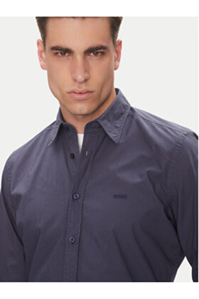 BOSS Men's Shirt 50518304 Blue
