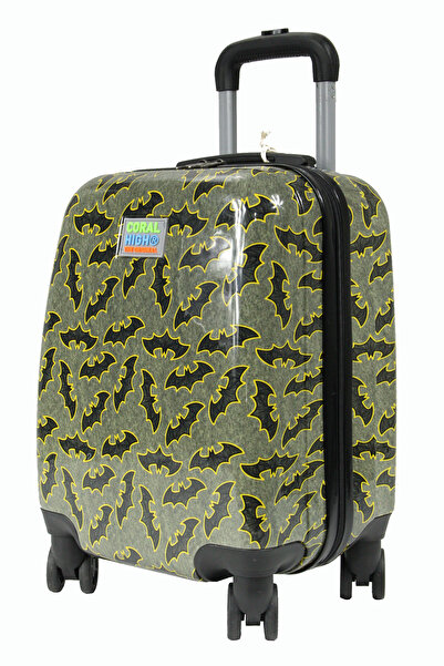Coral High Gri Yarasa Baskılı Erkek Çocuk Valizi