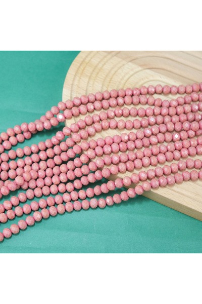 Prestij Boncuk Κρυστάλλινες χάντρες 8 χιλ. Ξηρό τριαντάφυλλο