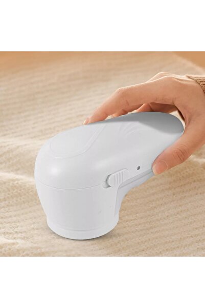 Flippy Electric Lint and Hair Remover for Clothes, USB, White