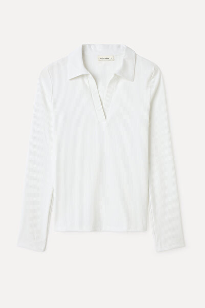 Mudo Polo Collar Long Sleeve T-Shirt