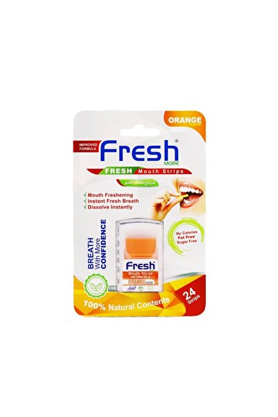 FRESH&MORE فريش مور شرائح معطرة للفم بنكهة البرتقال - 24 شريحة