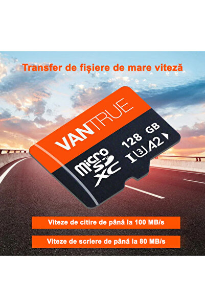 VANTRUE Card de memorie, capacitate 128 GB