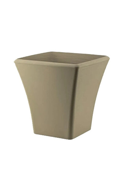 POLİVAHOME Begonvil 38 Cm Kare 28 Litre Plastik Saksı Drenaj Izgaralı Çiçek S...